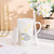 早餐杯子陶瓷创意马克杯带盖勺个性潮流水杯家用简约咖啡杯女茶杯(12安-自己给自己（白盖+陶瓷勺）)