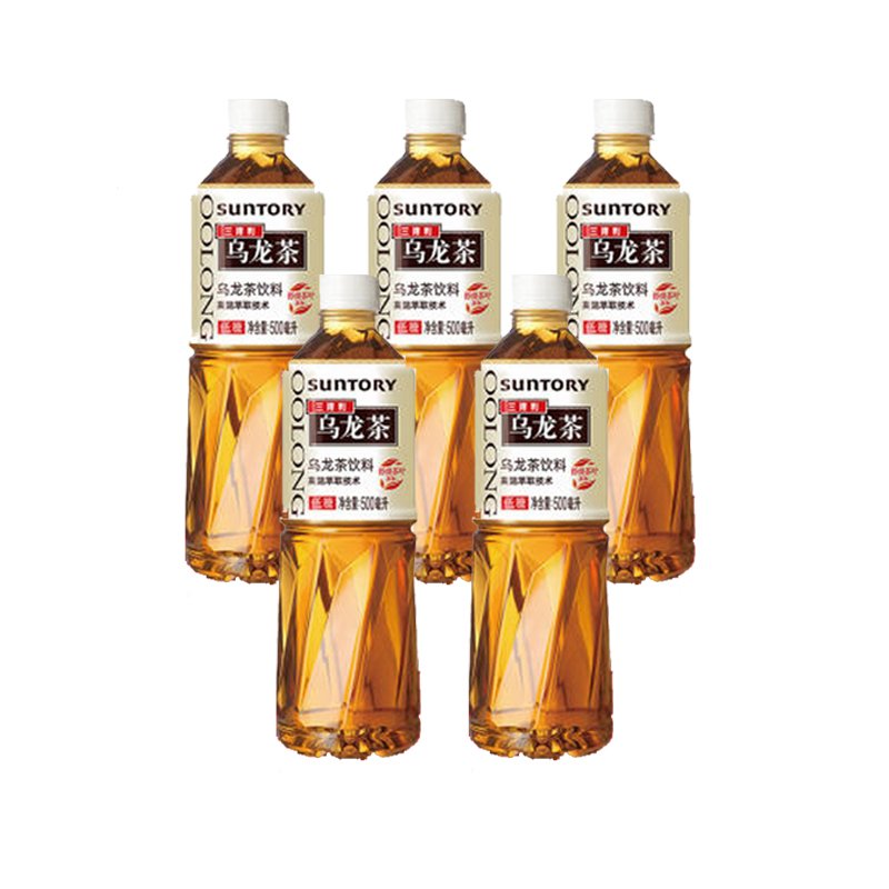 三得利乌龙茶低糖500ml5瓶装饮料茶饮