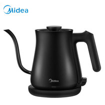 美的（Midea）电水壶热水壶手冲壶咖啡壶茶艺壶电热水壶双层防烫水壶烧水壶MK-SH07E301(黑色)