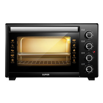 苏泊尔电烤箱家用烘焙小型烤箱多功能全自动蛋糕35l升大容量正品k35fk