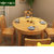 卡富丹 全实木榉木折叠餐桌椅小户型4人方形饭桌中式圆桌餐厅方圆两用家具CT210