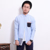 梵利玛2014春装新款纯色男士休闲长袖衬衫3MA43(兰色 39)