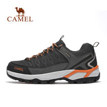 CAMEL骆驼户外男款徒步鞋 耐磨防滑减震低帮舒适男徒步鞋 A732303315(深灰/橘 44)