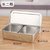 304不锈钢调味盒套装日式长方形冰粉调料罐留样食品佐料带盖商用(二格日式味盒)