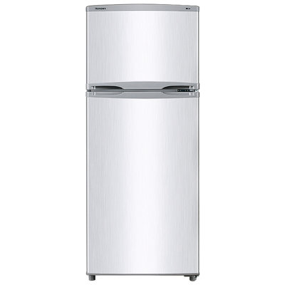 奥马(Homa) BCD-118A5 118升L 双门冰箱(拉丝银) 国际范十足，性价比一流
