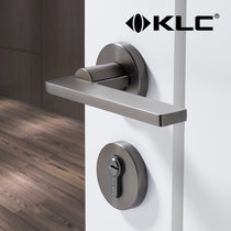 KLC静音门锁室内卧室房门锁简约风格实木门锁具家用通用型把手锁(黑 默认)