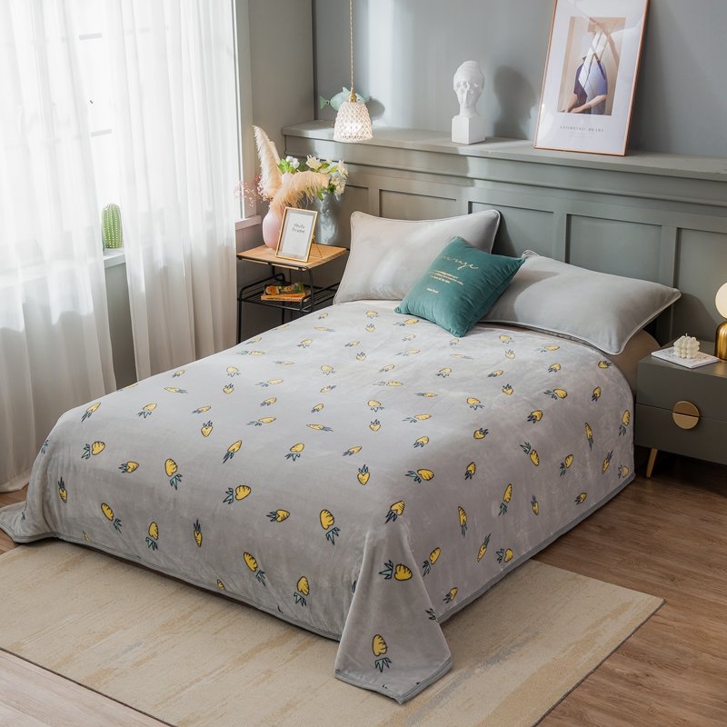 毛巾被毯黛斐诗法莱绒毛毯枕巾珊瑚绒夏被夏凉被午睡毯空调被旅行出行