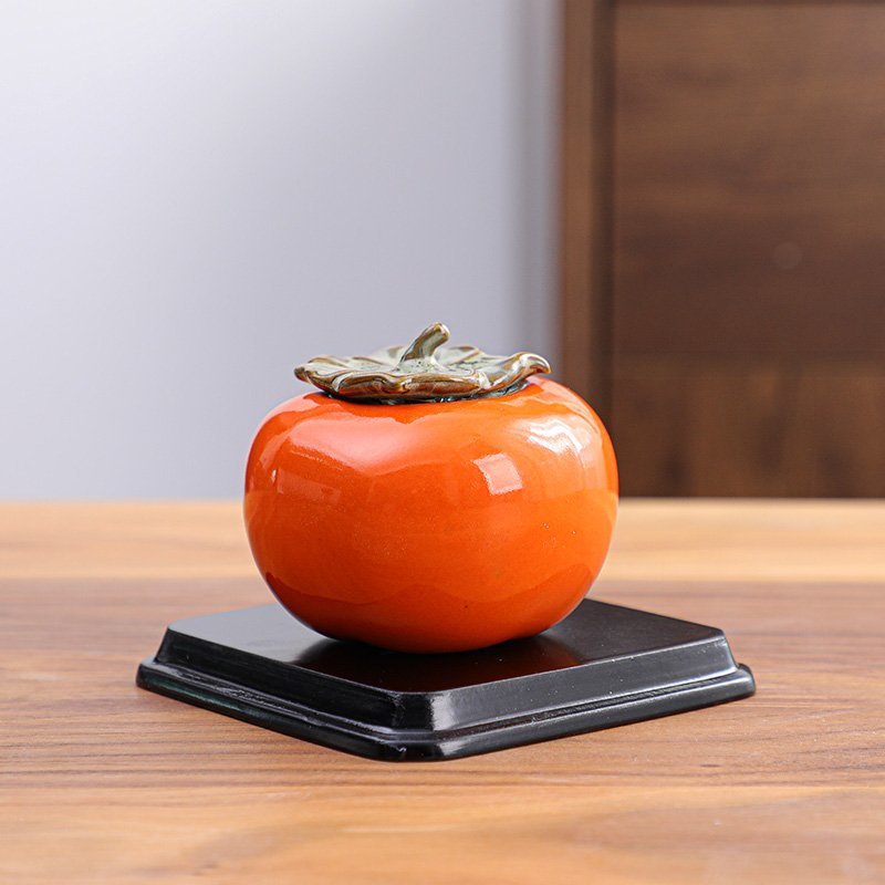 摆件柿柿如意柿子摆件结婚乔迁新居礼品搬家新婚事事礼物婚房搬家装饰