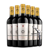 【赠海马刀】法国原瓶进口红酒AOP戈兰干红葡萄酒750ml*6瓶(六只装)