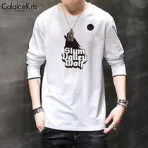 CaldiceKris （中国CK）秋季纯棉潮流休闲圆领长袖T恤CK-FS1137