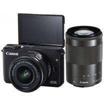 佳能（Canon）EOS M10（EF-M 15-45mm/ 55-200mm IS STM）双镜头套机 微型可更换镜头(黑色 套餐七)