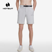 hotsuit后秀运动短裤男宽松健身训练篮球裤夏季透气速干跑步短裤(M 紫灰色)