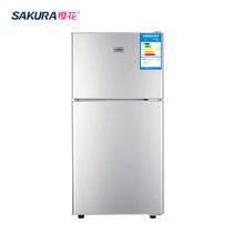樱花（SAKURA）BCD-98 98升小型家用双门冰箱 机械式 租房宿舍两门节能电冰箱(银色)