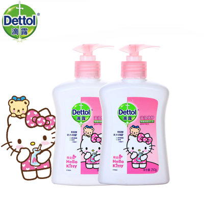 Dettol滴露 健康抑菌洗手液滋润倍护 Hello Kitty限定版250克*2瓶 滋润双手(粉色 两瓶) Dettol滴露 健康抑菌洗手液滋润倍护 Hello Kitty限定版250克*2瓶 滋润双手(粉色 两瓶)