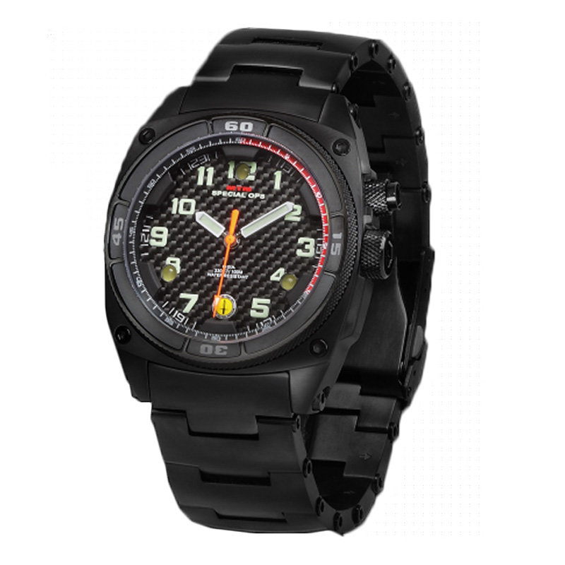 户外仪表美国mtm户外特种作战系列猎鹰军表黑色钢表带falconsteel返回