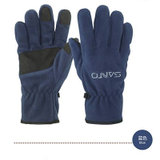 山拓SANTO 冬季男女款保暖防风防滑抓绒加厚户外骑行手套 G61 (蓝色 XL)