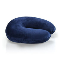 伊慕 枕头坐垫抱枕靠枕 床上用品枕芯(藏蓝 经典款U型枕)