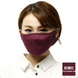 零听逸活滤片式纯色口罩防护口罩防流感防PM2.5(玫瑰红)