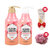 【韩国进口】水果之乡可芬系列香氛洗护套装：洗发水500ml+护发素500ml(玫瑰花香修复香型)