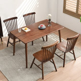 家逸 实木餐桌餐桌椅组合饭桌方桌吃饭桌子长方形家用小户型北欧(默认)