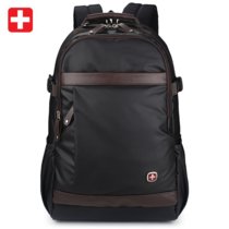 瑞吉仕/Regisu商务休闲双肩电脑包15.6寸 男女旅行背包(棕色)