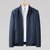 啄木鸟(TUCANO)2021秋款商务休闲夹克上衣纯色立领舒适版型190天蓝 里料印花设计