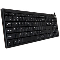 得力（deli） 3712有线usb键盘电脑键盘有线键盘计算机键盘(黑色)