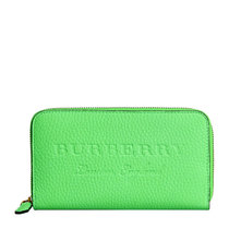 Burberry女士绿色皮革手拿包钱包 4062429绿色 时尚百搭
