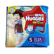 韩国好奇Huggies铂金装拉拉裤男XL27片(加大号)