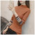 女式时尚针织毛衣9519(粉红色 均码)