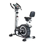 艾威健身车BC6850家用磁控脚踏车 家用立式磁控健身车 靠背式健身车(银黑色 立式健身车)