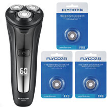 飞科充电式充插两用三刀头全身水洗电动剃须刀VFS3009(剃须刀+刀头组)
