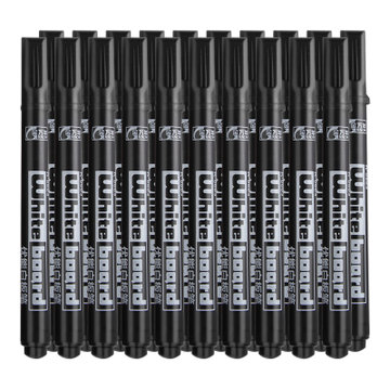 金万年小白板笔(黑色20支装)