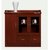 办公家具备餐柜矮柜储物柜茶水柜(木皮油漆两门三门茶水柜)(默认 默认)第2张高清大图