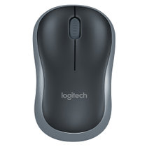罗技（Logitech）M186(M185)无线办公鼠标 对称鼠标 带无线2.4G接收器 企业采购 M186 灰边