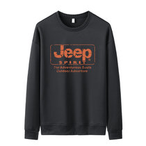 Jeep新品秋冬套头卫衣JPCS0323F(黑色 L)