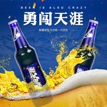 沈阳雪花勇闯天涯啤酒Superx8度500ml*6瓶装蓝瓶玻璃瓶(500ML*6瓶)