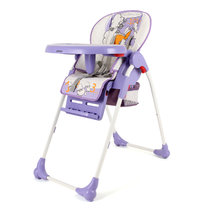 神马儿童餐椅多功能便携式宝宝餐椅 婴儿餐椅 宝宝吃饭餐桌椅C-C(紫色)