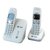 at&t EL51209WCN数字无绳电话套装（白色）（中文菜单，方便易用，通话清晰、保密性强，橙色背光）