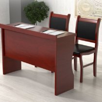 云艳YY-LCL125大型会议室会场培训桌椅组合长条桌油漆木皮条形桌 双人桌1.2米含椅子(默认 默认)
