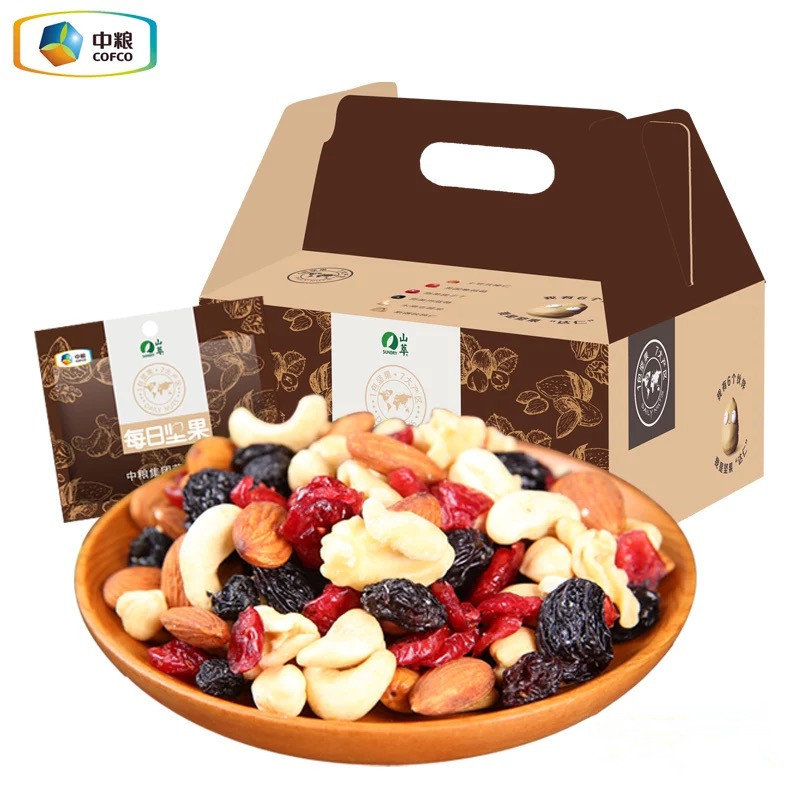中粮山萃每日坚果750g30袋装礼盒装自定义自定义