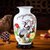 景德镇陶瓷摆件家居装饰品客厅酒柜电视柜插花中式工艺品花瓶瓷器(福寿图冬瓜瓶)