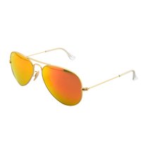 雷朋（ray-ban)太阳眼镜 RB3025 112/69 62大款炫酷金边橙片