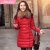 苏醒的乐园 2013冬季新款新品 韩版女装白鸭绒修身羽绒服YRF187(大红色 S)