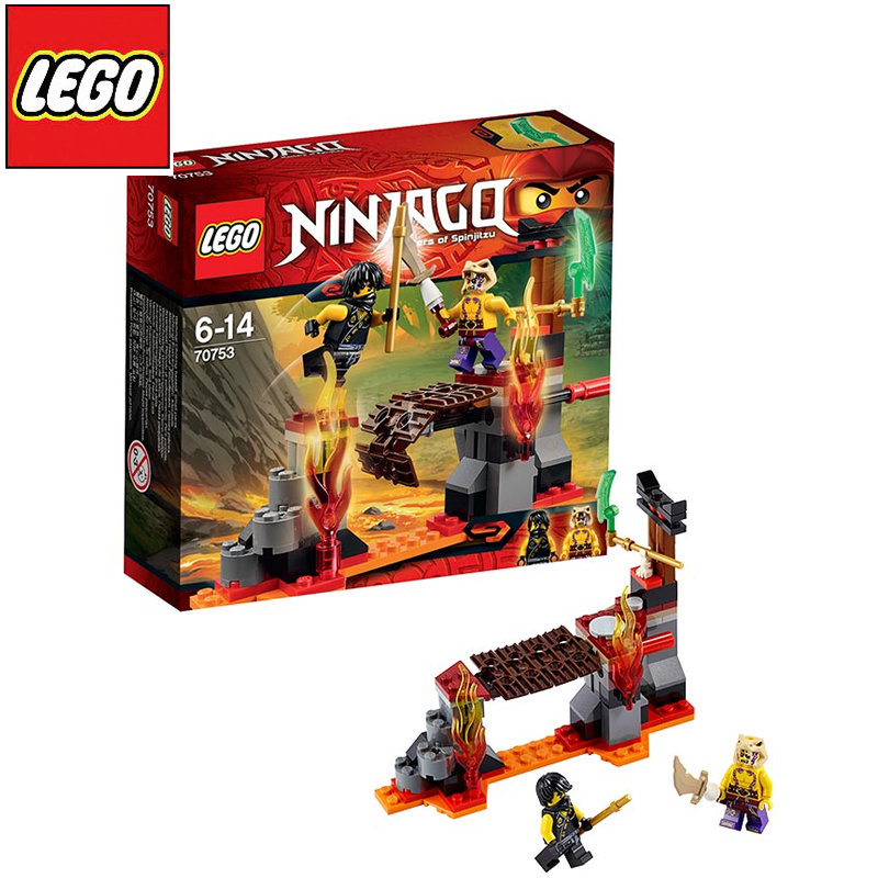 积木拼插乐高legoninjago幻影忍者系列70753决战熔岩谷积木玩具彩盒