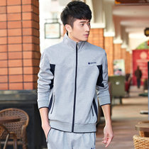 艾酷狼男女情侣款长袖运动套装卫衣春秋南韩丝运动服L1520(男款灰色 XL)