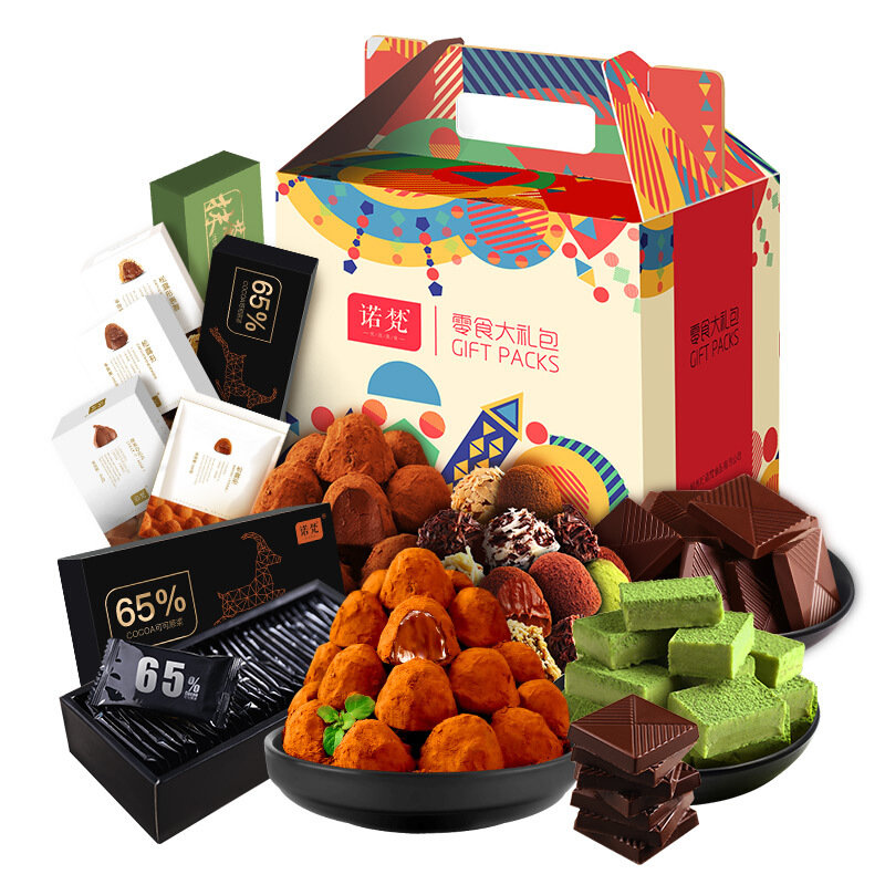 糖果巧克力诺梵巧克力大礼包1040g 国美超市甄选返回商品页 >