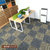 办公室地毯 方块地毯 卧室房间沙发台球室美容院拼接满铺PVC地毯条纹加厚写字楼地毯(金牛座C3+C7)