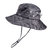 新款防晒帽子男士钓鱼帽迷彩遮阳帽遮脸护颈夏季户外渔夫帽太阳帽(9042-（单帽小帽檐）灰色 L（58-60cm）)