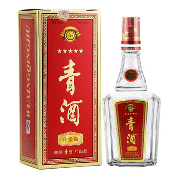 酒域网 38度贵州青酒 红五星 500ml*2浓香型 *